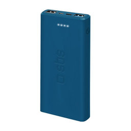 SBS - PowerBank 10 000 mAh, 2x USB 2,1A, blue