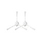 Xiaomi Dreame L10 Pro, D9, D9 Max, D9 Pro, F9, Mi Robot Vacuum Mop (Mijia 1C), 2 (Mijia 2C), 2 Pro+ (Mijia 1T), 2 Ultra, Trouver Roboter LDS - Side Brush (White) - 2pcs