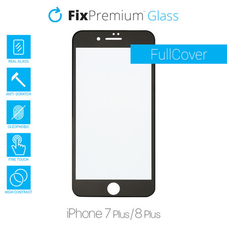 FixPremium FullCover Glass - Tempered Glass for iPhone 7 Plus & 8 Plus