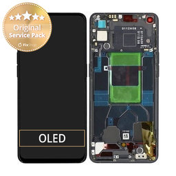 Oppo Reno 6 5G CPH2251 - LCD Display + Touch Screen + Frame (Stellar Black) - 4907749 Genuine Service Pack