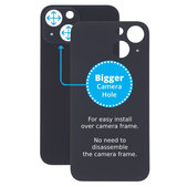 Apple iPhone 13 Mini - Rear Housing Glass with Bigger Camera Hole (Midnight)
