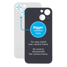 Apple iPhone 13 Mini - Rear Housing Glass with Bigger Camera Hole (Starlight)
