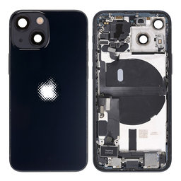 Apple iPhone 13 Mini - Rear Housing with Small Parts (Midnight)