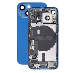 Apple iPhone 13 Mini - Rear Housing with Small Parts (Blue)