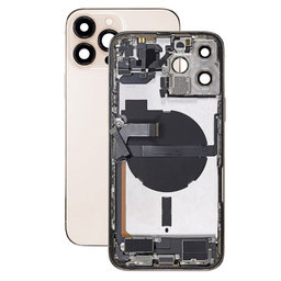 Apple iPhone 13 Pro Max - Rear Housing with Small Parts (Gold)