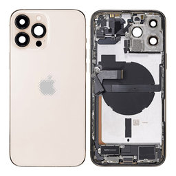 Apple iPhone 13 Pro Max - Rear Housing with Small Parts (Gold)