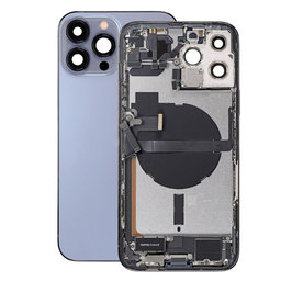 Apple iPhone 13 Pro Max - Rear Housing with Small Parts (Blue)