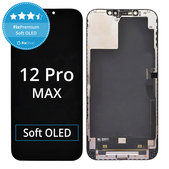 Display Soft OLED for iPhone 12 Pro Max, Touch Screen with Frame, FixPremium