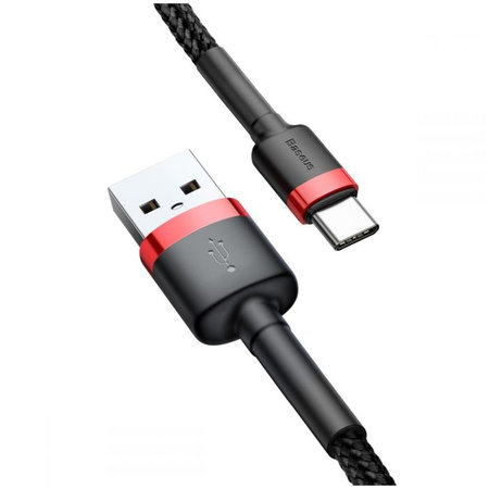 Baseus - Cable - USB / USB-C (1m), red/black