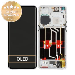 Oppo Find X5 Pro - LCD Display + Touch Screen + Frame (Ceramic White) - 4130011 Genuine Service Pack