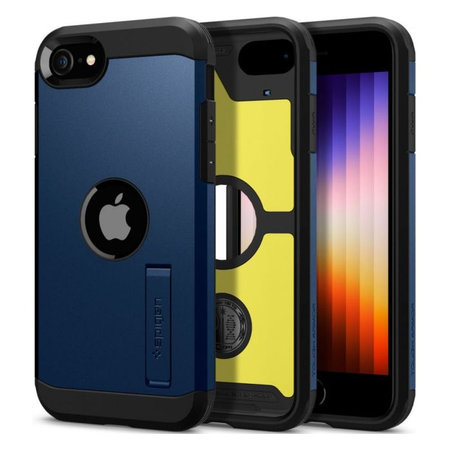 Spigen - Case Tough Armor for iPhone SE 2020 & 2022, Navy Blue