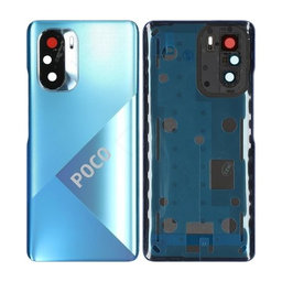 Xiaomi Poco F3 - Battery Cover (Deep Ocean Blue) - 56000CK11A00 Genuine Service Pack