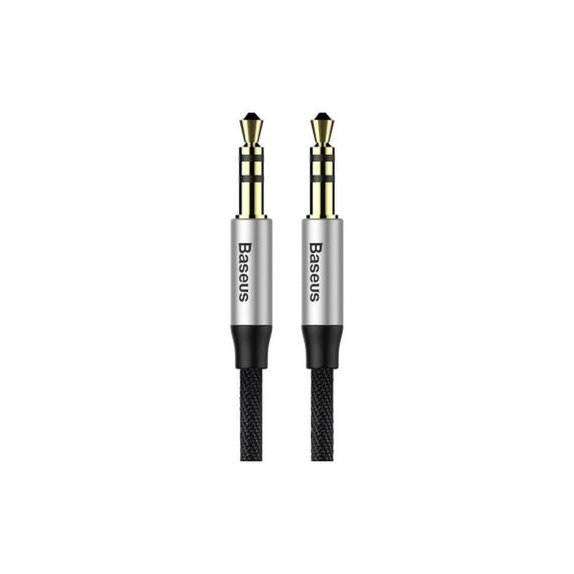 Baseus - Aux Cable (1m), silver/black