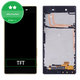 Sony Xperia Z5 E6653 - LCD Display + Touch Screen + Frame (Black) TFT