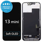 Display Soft OLED for iPhone 13 Mini, Touch Screen with Frame, FixPremium