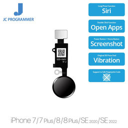 Apple iPhone 7, 7 Plus, 8, 8 Plus, SE (2020), SE (2022) - Home Button JCID 7 Gen (Space Gray, Black)
