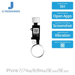 Apple iPhone 7, 7 Plus, 8, 8 Plus, SE (2020), SE (2022) - Home Button JCID 7 Gen (Silver, White)