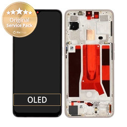 Oppo Find X2 Lite - LCD Display + Touch Screen + Frame (Pearl White) - 4903623 Genuine Service Pack