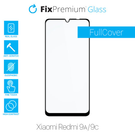 FixPremium FullCover Glass - Tempered glass for Xiaomi Redmi 9A & 9C