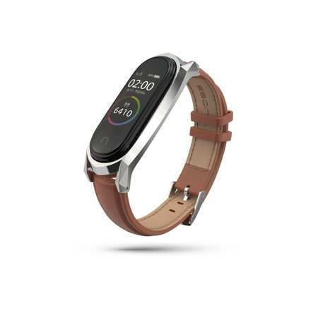 Tech-Protect - Strap Herms for Xiaomi Mi Band 5, 6, 6 NFC, brown