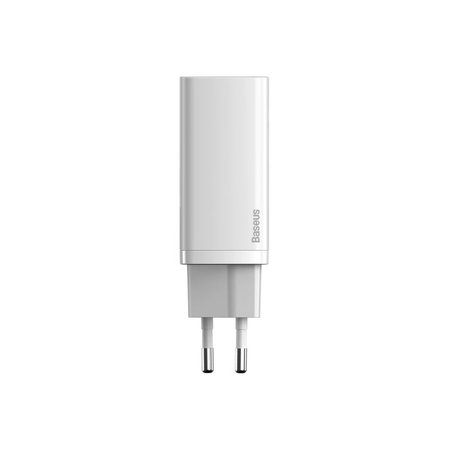 Baseus - Charging Adapter, USB, USB-C, 65W, white