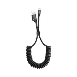 Baseus - Lightning / USB Cable (1m), spring, black