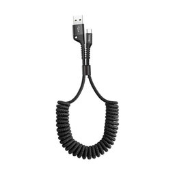 Baseus - USB-C / USB Cable (1m), spring, black