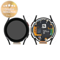 Samsung Galaxy Watch 4 40mm R865 - LCD Display + Touch Screen + Frame (Black) - GH82-28815A Genuine Service Pack