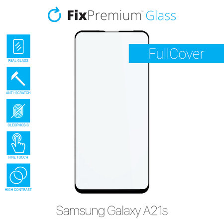 FixPremium FullCover Glass - Tempered Glass for Samsung Galaxy A21s