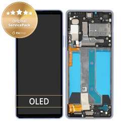 Sony Xperia 10 IV XQCC54 - LCD Display + Touch Screen + Frame (Lavender) - A5047176A Genuine Service Pack