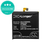 Battery for Caterpillar CAT S60, 3500mAh, Li-Pol, 3.85 V, APP-12F-F5757I-CGX-111, HQ