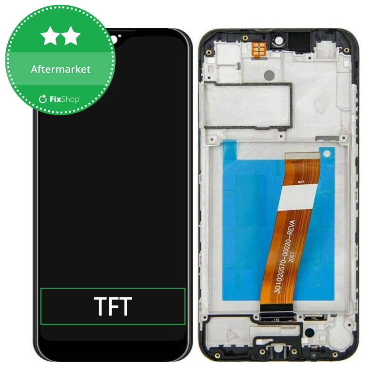Samsung Galaxy A01 A015F - LCD Display + Touch Screen + Frame (Black ...