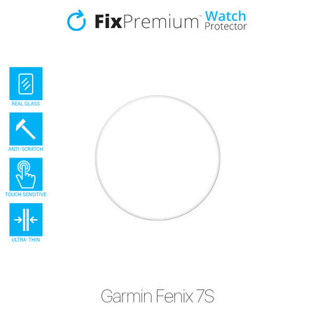 FixPremium Watch Protector - Tempered Glass for Garmin Fenix 7S