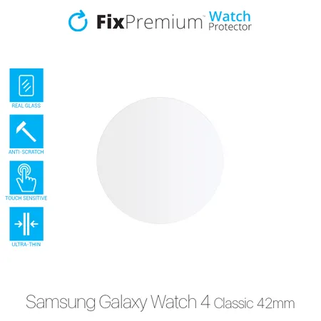 FixPremium Watch Protector - Tempered Glass for Samsung Galaxy Watch 4 Classic 42mm