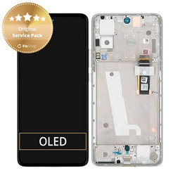 Motorola Edge 30 XT2203 - LCD Display + Touch Screen + Frame (Supermoon Silver) - 5D68C20586 Genuine Service Pack