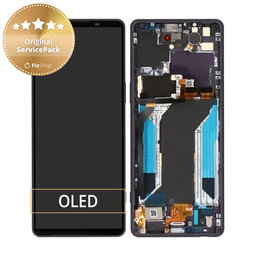 Sony Xperia 1 IV XQCT54 - LCD Display + Touch Screen + Frame (Violet) - A5046144A Genuine Service Pack