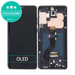 Samsung Galaxy S21 Plus G996B - LCD Display + Touch Screen + Frame (Phantom Black) OLED