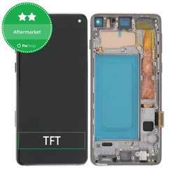 Samsung Galaxy S10 G973F - LCD Display + Touch Screen + Frame (Prism Black) TFT
