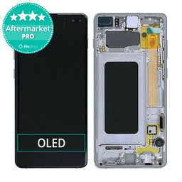 Samsung Galaxy S10 Plus G975F - LCD Display + Touch Screen + Frame (Prism Black) OLED