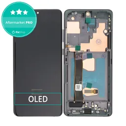 Samsung Galaxy S20 Ultra G988F - LCD Display + Touch Screen + Frame (Cosmic Black) OLED
