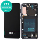 Samsung Galaxy S21 G991B - LCD Display + Touch Screen + Frame (Phantom Gray) OLED