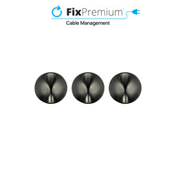 FixPremium - Cable Organizer - Cable Holder - Set of 3, black