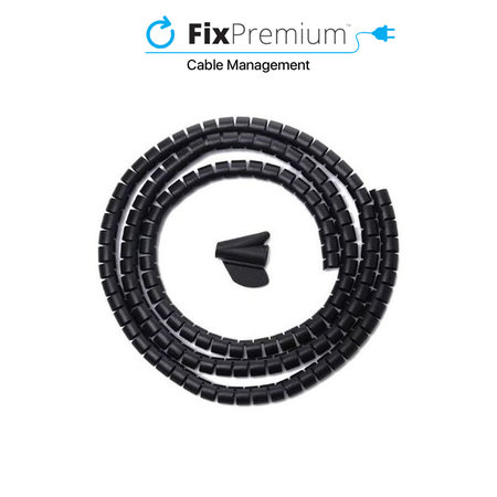 FixPremium - Cable Organizer - Tube (10mm), length 2M, black