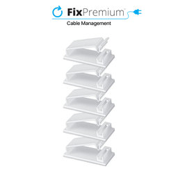 FixPremium - Cable Organizer - Clips - Set of 5, transparent