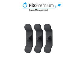 FixPremium - Cable Organizer - Clips - Set of 3, black