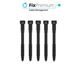 FixPremium - Cable Organizer - Cable Ties - Set of 10, black