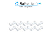 FixPremium - Cable Organizer - Clips - Set of 10, transparent