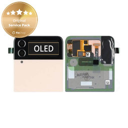 Samsung Galaxy Z Flip 4 F721B - LCD Display + Touch Screen + Frame (External) (Pink Gold) - GH97-27947C Genuine Service Pack