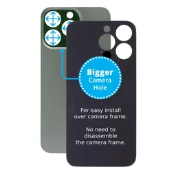 Apple iPhone 13 Pro - Rear Housing Glass with Bigger Camera Hole (Alpine Green)