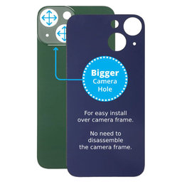Apple iPhone 13 Mini - Rear Housing Glass with Bigger Camera Hole (Green)